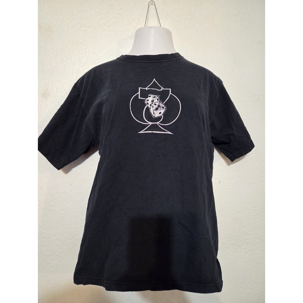 Vintage Y2K No Fear Spade Dice Faded Black T Shirt Men's Size Large 2000s